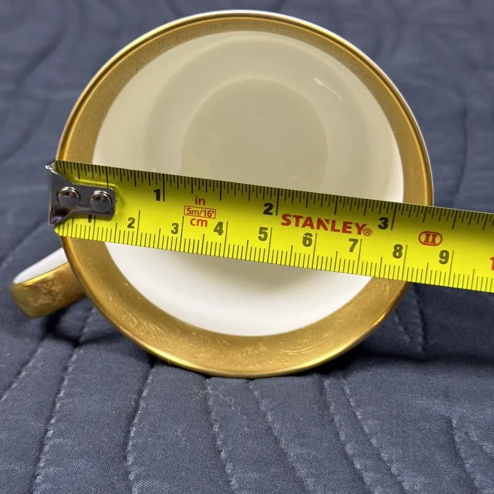 Mikasa Harrow Bone China Footed Cup Narumi Japan Gold Rim A1-129